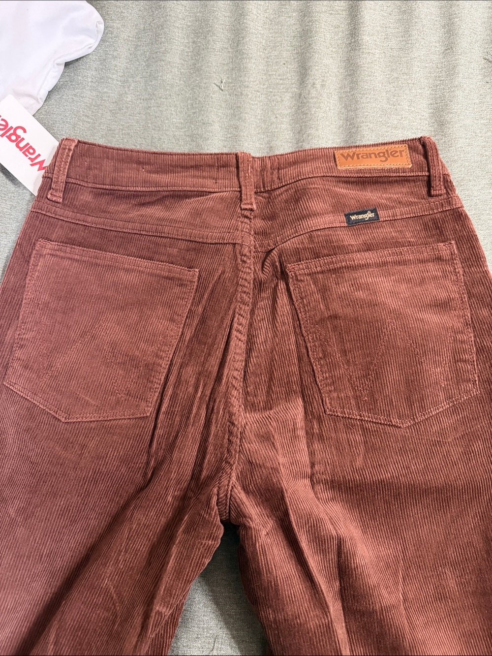 Wrangler Rust Brown Corduroy Flare Pants - Picture 5 of 5